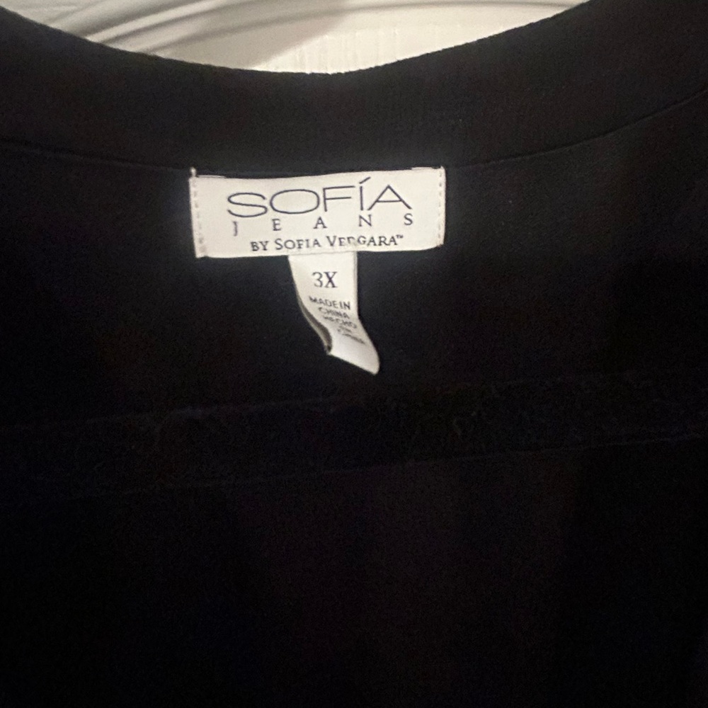 Sofia by Sofia Vergara Black Sheer‎ Sleeve Maxi Dress 3X - Picture 7 of 7